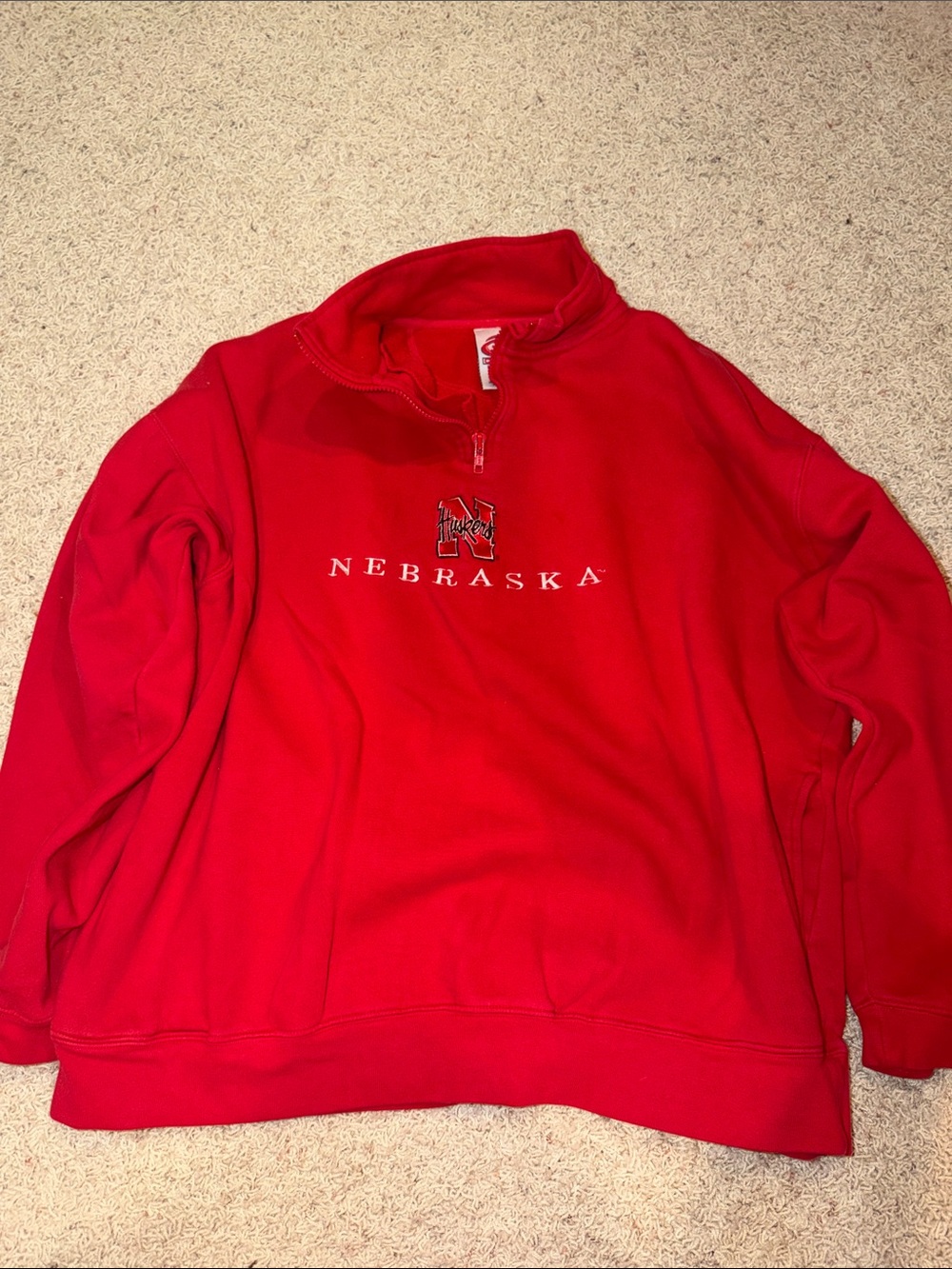 Nebraska Red Quarter-Zip Sweatshirt
